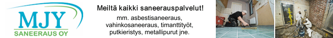 MJY Saneeraus Oy - Meiltä kaikki saneerauspalvelut!